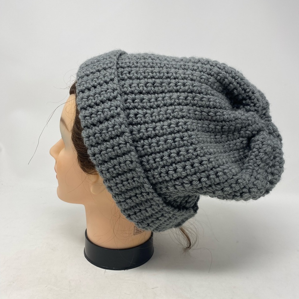 Unisex Adult Homemade Crochet Hat Beanie/Cap Tan or Gray
